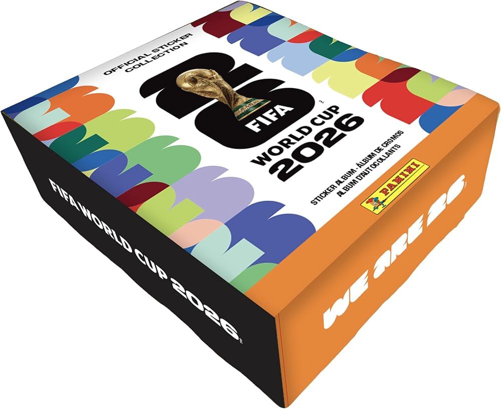 Album panini de tapa dura+paquete de 50 stickers coleccionables edición Amazon